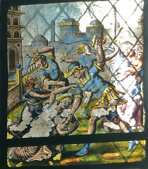 yarnton church, oxon,c16 slaughter of the innocents glassc16