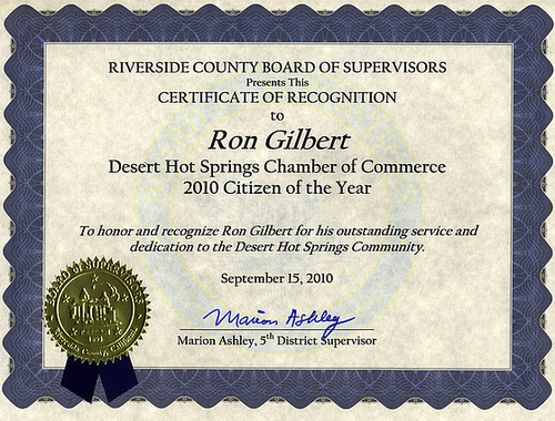 ipernity: Riverside County Board of Supervisors Certificate of ...