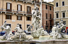 Fontana del Moro, Piazza Navona, Rom