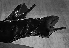 Lady Yerim avec / with permission - Cuissarde ballet / Ballet thigh boots - Photo originale