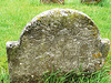 harlow essex c18 grave stone, simple c18 skull and bones , incised on one of twin grave stones at the east end of the church