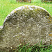 harlow essex c18 grave stone, simple c18 skull and bones , incised on one of twin grave stones at the east end of the church