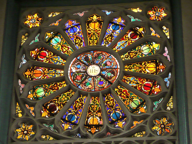 st.katherine cree, london, rose window