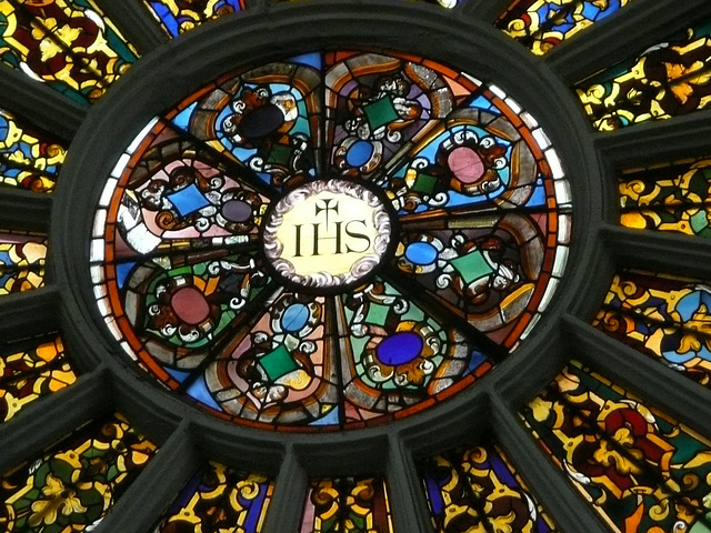 st.katherine cree, london, rose window