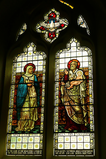 matching church, c19 glass