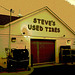 Steve's used tires / Columbus, Ohio. USA - 25 juin 2010 - Sepia posrtérisé