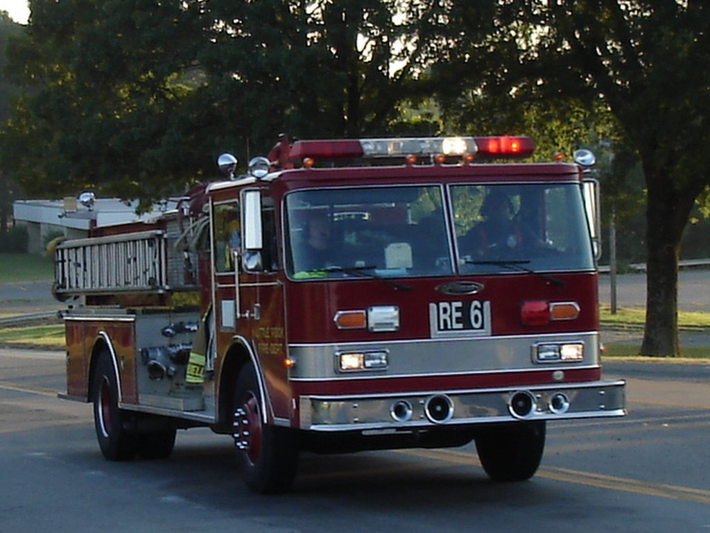 Camion de pompier / Firemen truck - Hillsboro, Texas. USA . 27 juin 2010