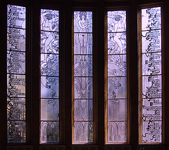 Jugendstilfenster von 1913 in Hamburg