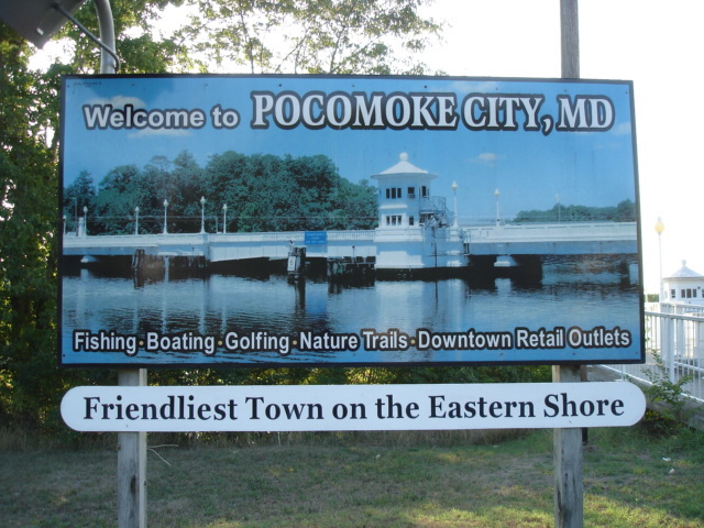 Welcome to Pocomoke city, MD /  Maryland, USA - 18 juillet 2010