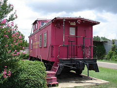 Captain Henderson kid's caboose - Bernice, Louisiana. USA - 7 juillet 2010