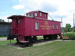 Captain Henderson kid's caboose - Bernice, Louisiana. USA - 7 juillet 2010