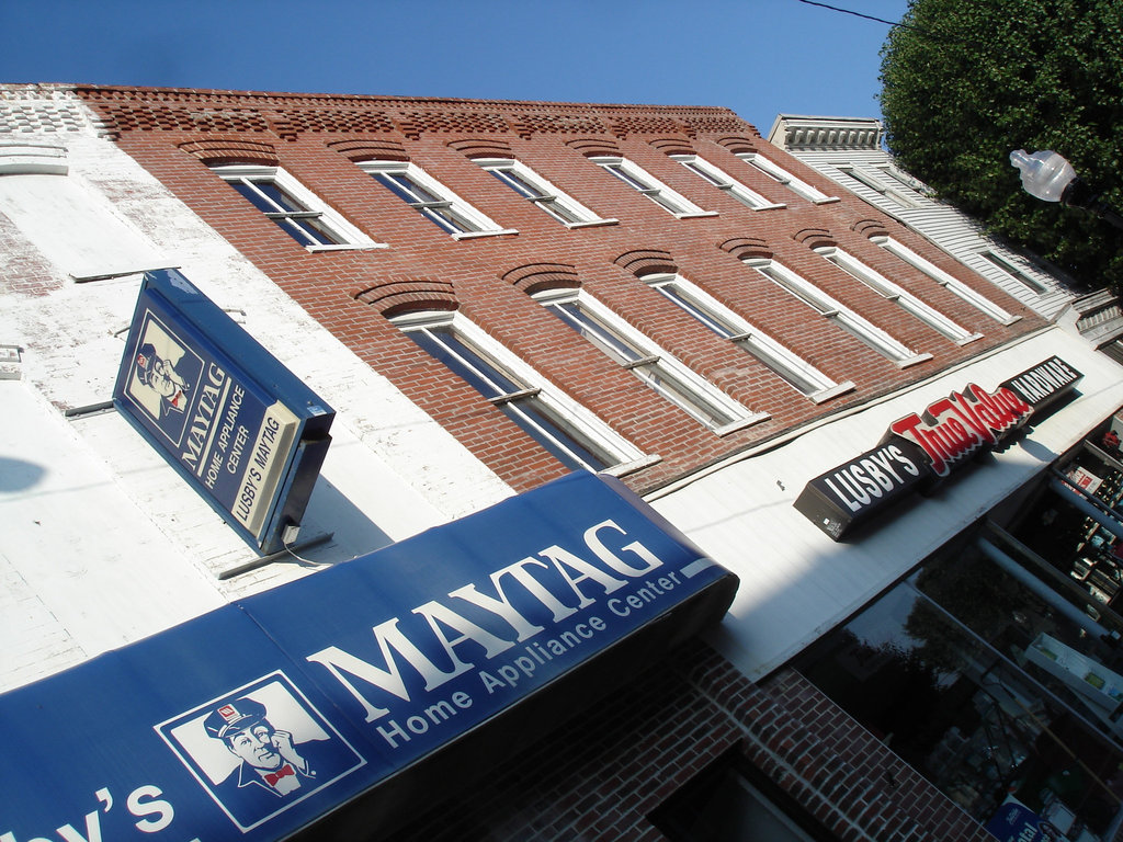 Maytag & Lusby buildings / Pocomoke, Maryland, USA - 18 juillet 2010.