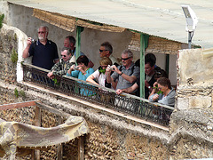 Tourists Watching the Tanning and Dyeing Processes