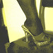 Mon amie / My friend Lady Roxy / Leopard mules - Vintage postérisé
