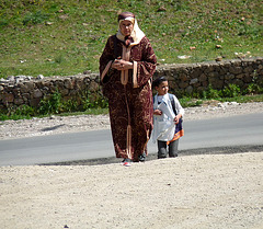 Woman and Child near Chefchaouen