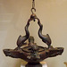 Bronze Hanging Lamp with Silver Inlay in the British Museum, May 2014