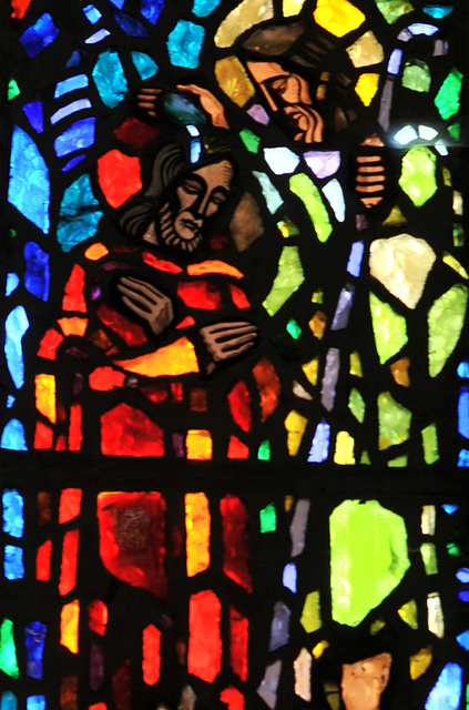 Dalle de verre de Gabriel Loire - Eglise de Couvains