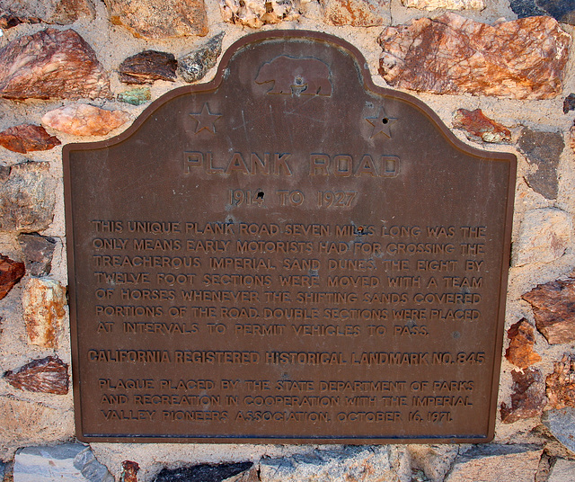 Plank Road Plaque (7990)