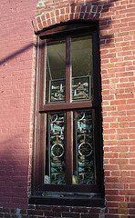 Lighthouse window / Fenêtre à phare artistique - Pocomoke, Maryland. USA - 18 juillet 2010