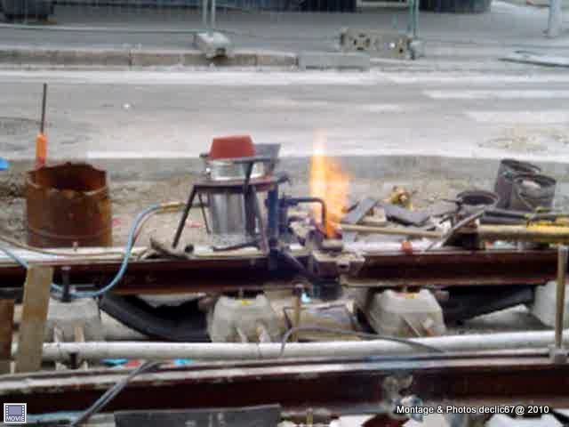 Chantier TRAM ligne F de Strasbourg