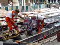 Chantier TRAM ligne F de Strasbourg