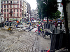 Chantier TRAM ligne F de Strasbourg