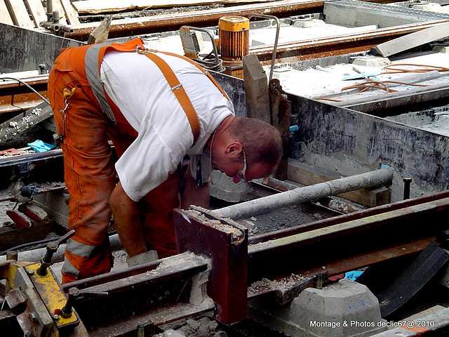 Chantier TRAM ligne F de Strasbourg