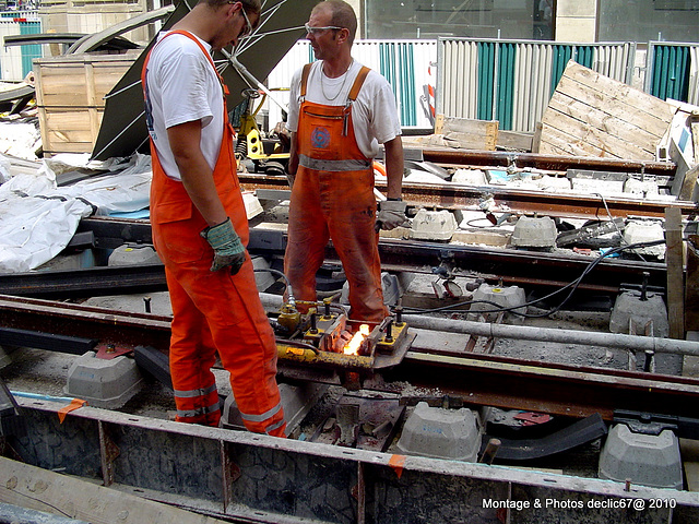 Chantier TRAM ligne F de Strasbourg