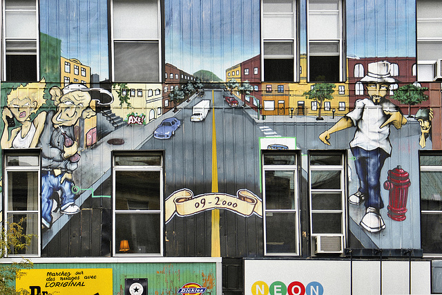 Walking on Clouds – Saint-Denis Street, Montréal, Québec