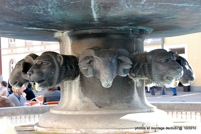 détail de la fontaine ...