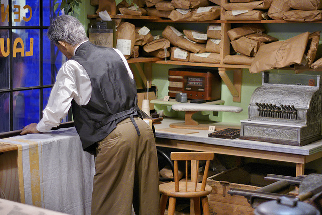 Diorama: Chinese Laundry – Canada Hall, Canadian Museum of Civilization, Hull, Québec