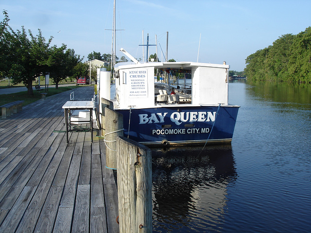 Bay Queen tourist boat / Pocomoke, Maryland. USA - 18 juillet 2010.