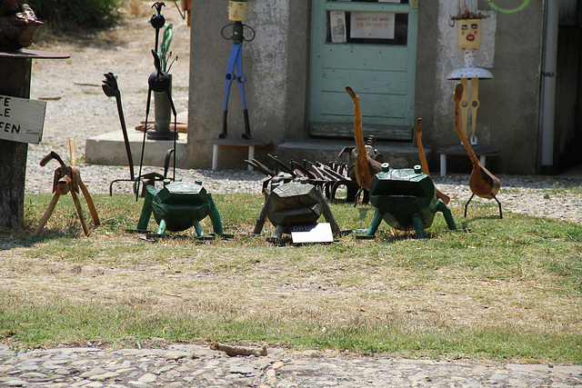 Les sculptures de l'écluse de l'Aiguille