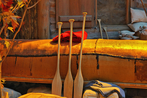 Diorama: Fur Traders' Canoe – Canada Hall, Canadian Museum of Civilization, Hull, Québec