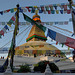 Bodhnath stupa and prayer flags
