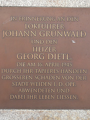 Weiden - Gedenkstein (Inschrift)