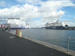 2 x Stena Line, 1 x Color Line in Kiel