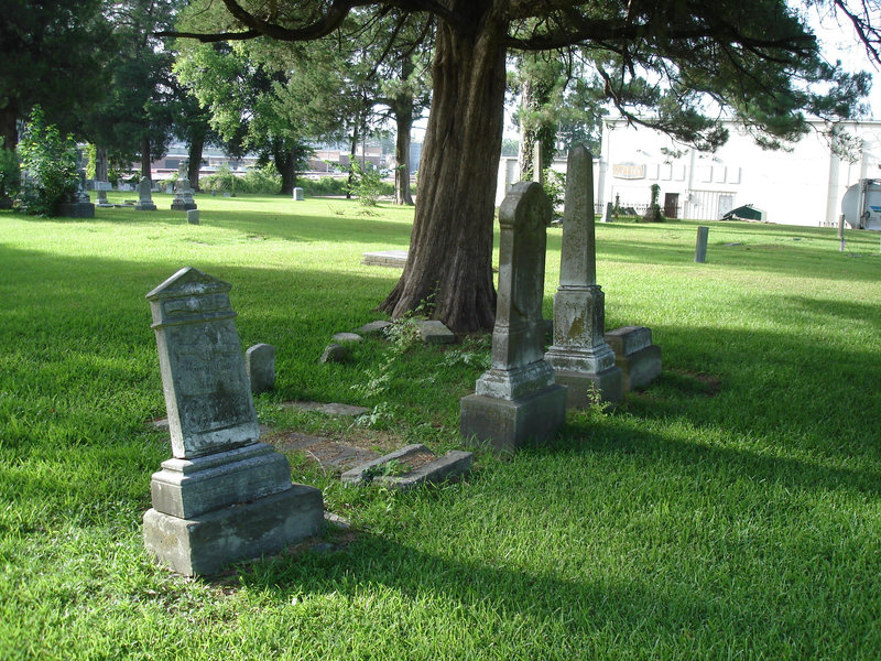 Le cimetière de Bastrop / Bastrop's cemetery -  Louisiane, USA. 8 juillet 2010.