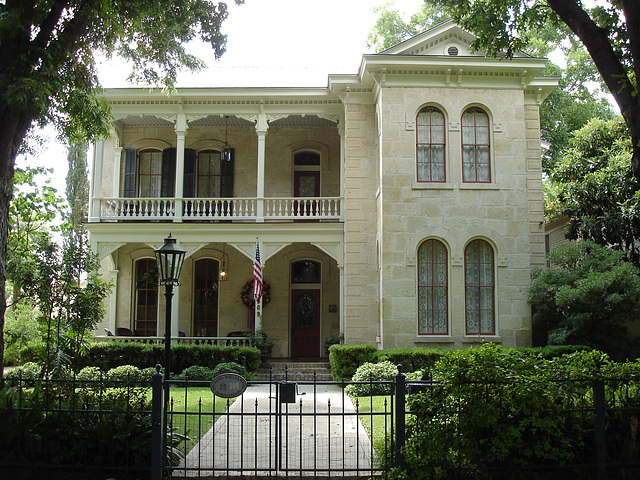 Le quartier King Williams / King Williams area - San Antonio, Texas. USA - 29 juin 2010.