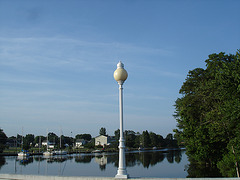 Le pont de Pocomoke's river bridge / Pocomoke, Maryland. USA - 18 juillet 2010