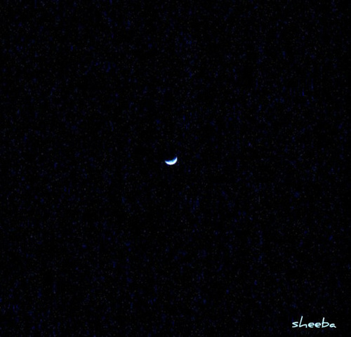 Crescent moon..