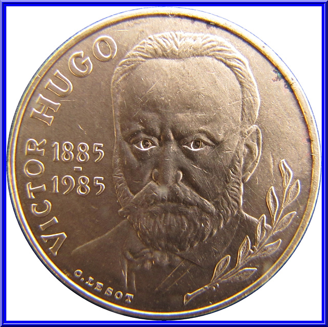 10 Francs Victor Hugo 1985 Avers