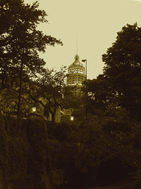 San Antonio, Texas. USA - 30 juin 2010 - Sepia