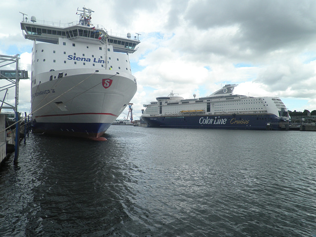 Die neue Stena Germanica von vorn