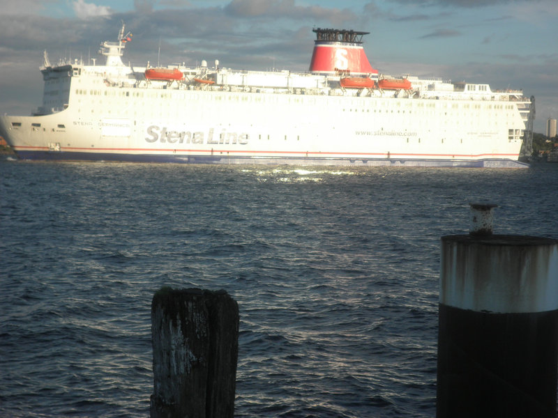 die "alte" Stena Germanica bei der letzten Fahrt von Kiel nach Göteborg