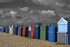 Beach Huts under a mono sky!