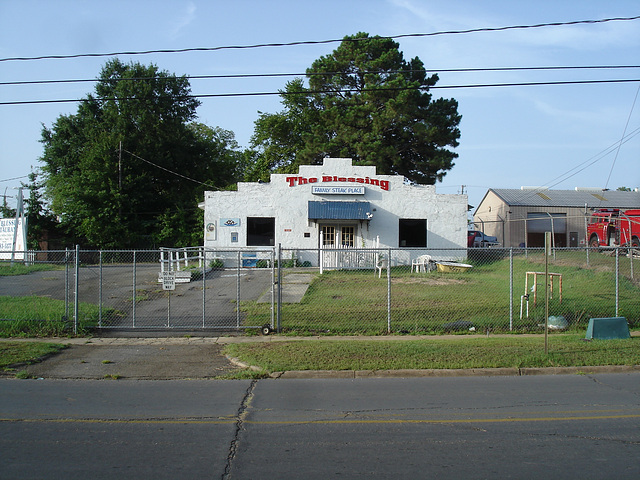 Restaurant religieux / Religious restaurant - Bastrop, Louisiana. USA - 8 juillet 2010