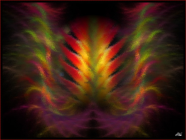 Rouge, le ciel est rouge et nous promet de beaux matins L'horizon est couleur de colère...