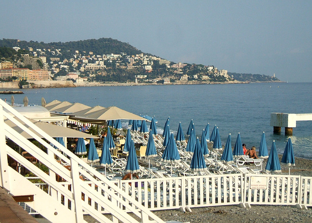 Blue Parasols