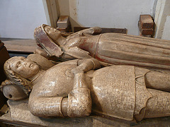 wethersfield church,essex,  c15 alabaster tomb of ? henry wentworth +1482